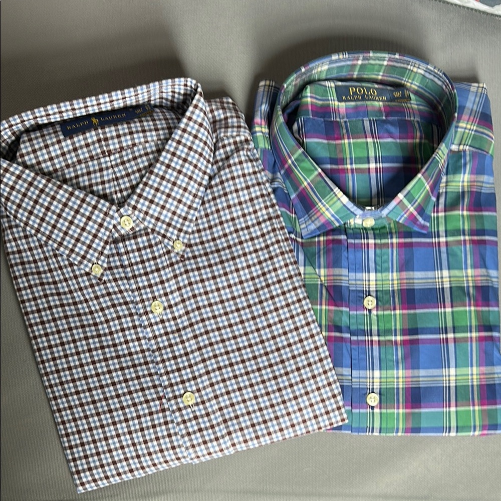 Polo by Ralph Lauren Plaid Button Down Shirt 2XLT